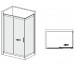 Правоъгълна душ кабина “BELLA RF ”, прозрачно стъкло, 70-120х110-160х195 см, бял